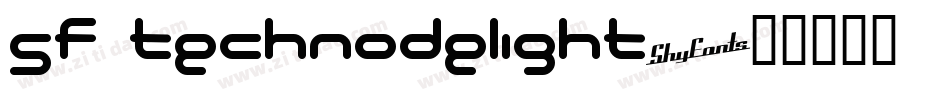 SF Technodelight字体转换